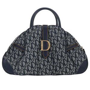 Christian Dior Navy Double Saddle Trotter Handbag MA-0080 135042